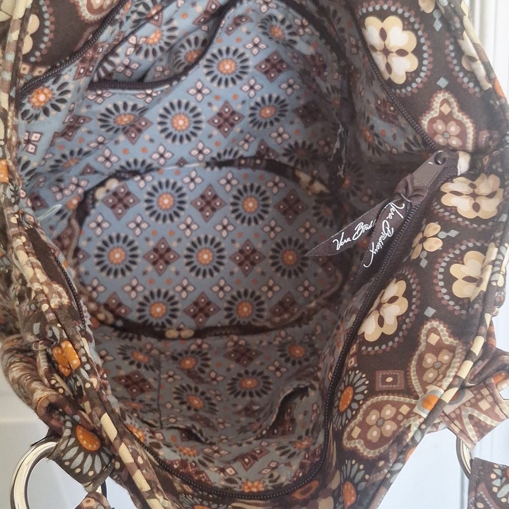 Vera Bradley Quilted Java Sunflower Shoulder Bag … - image 6